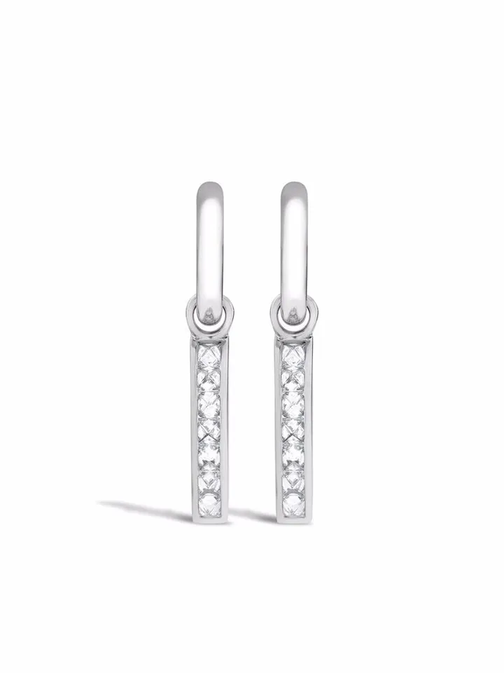 18kt white gold RockChic diamond earrings