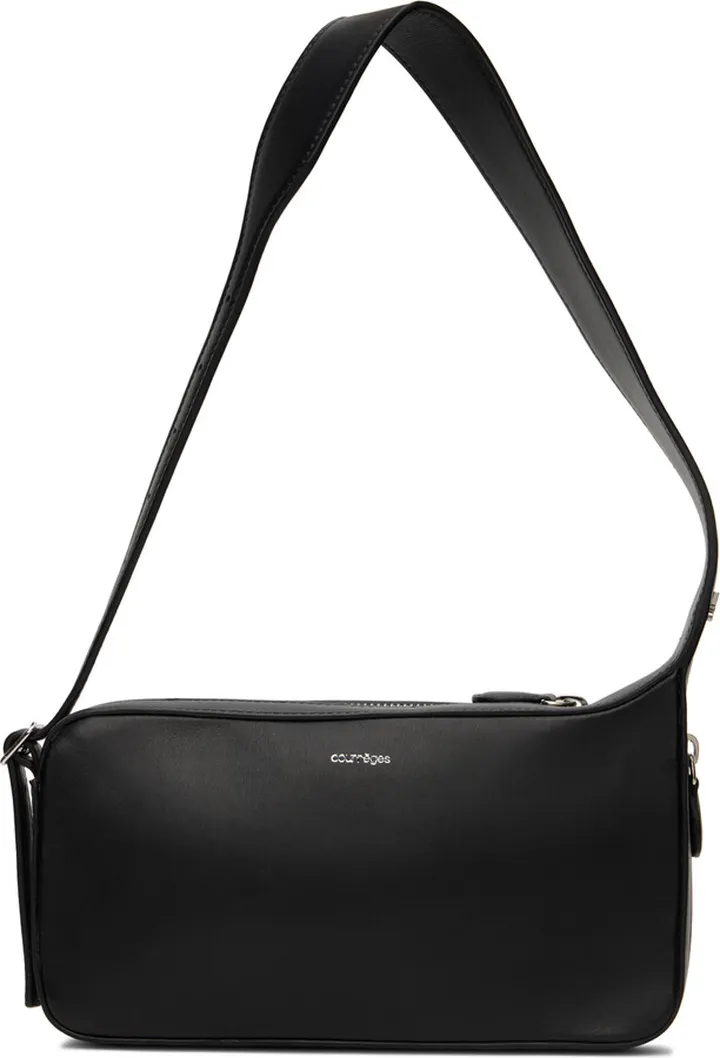 Courrèges Black Racer Shoulder Bag