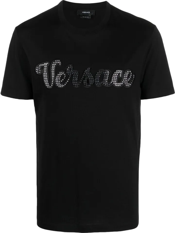 studded logo T-shirt