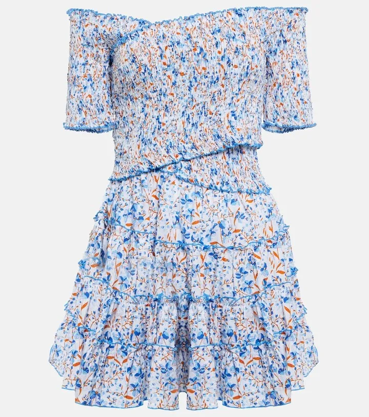 Soledad floral cotton minidress