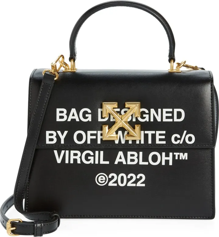 Jitney 2.8 Quote Logo Leather Handbag