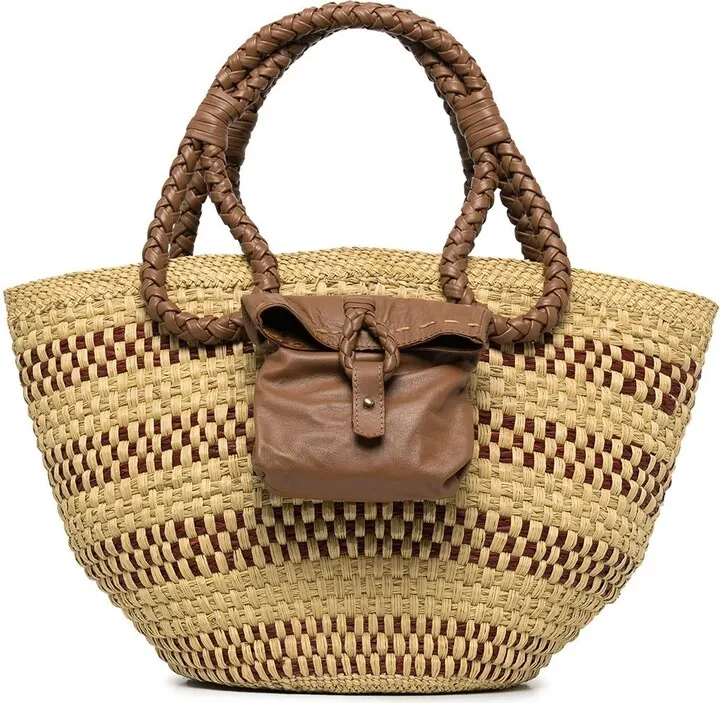 Woven Raffia Tote Bag