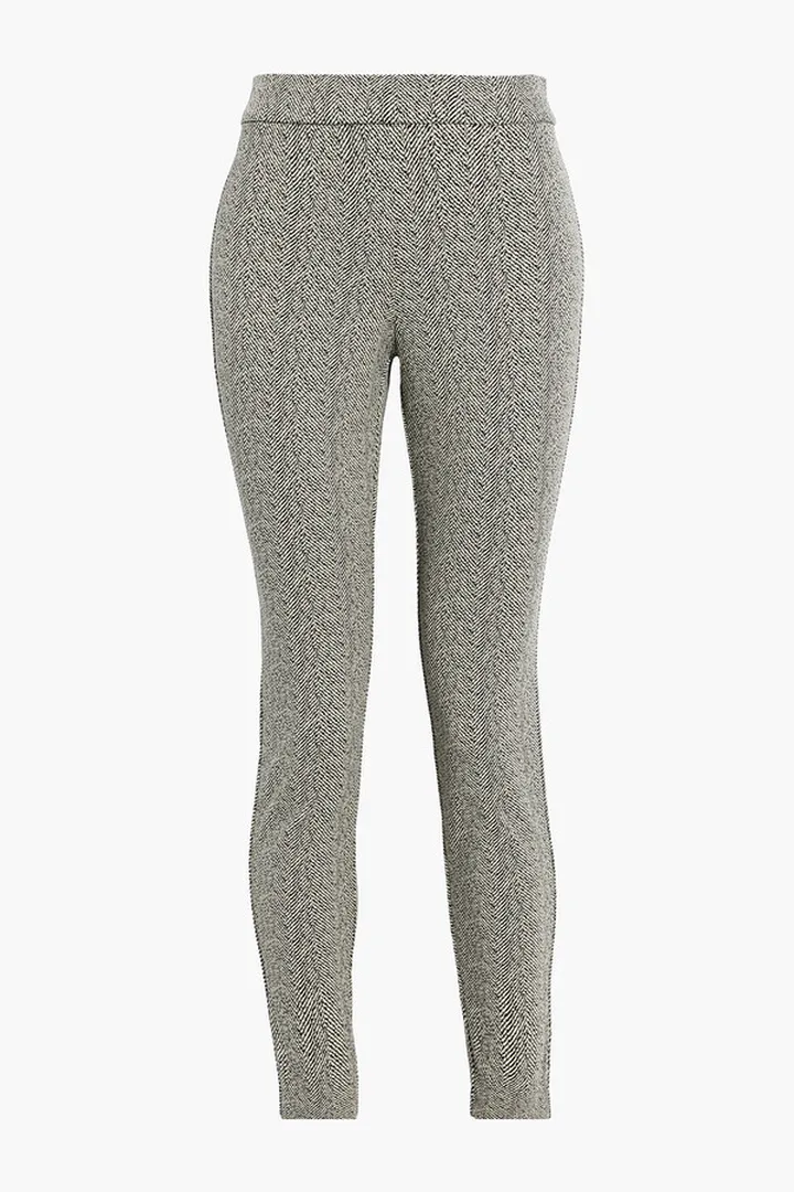 Stretch-jacquard skinny pants