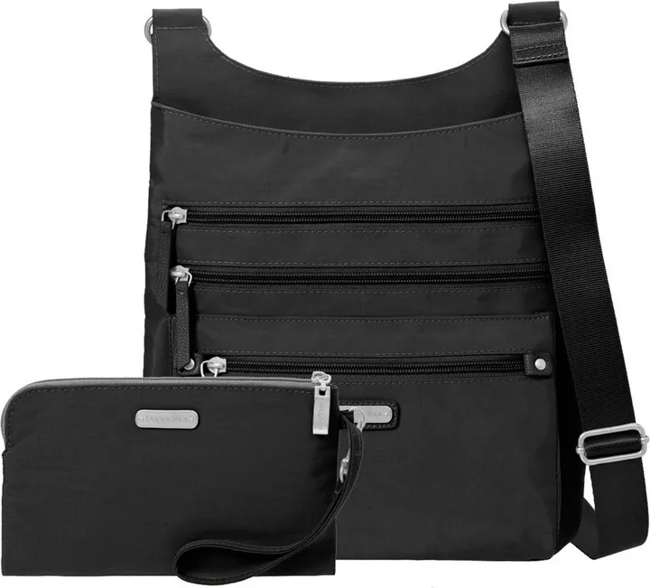 baggallini Women's Around Town Bagg Crossbody Bag with RFID Phone Wristlet
