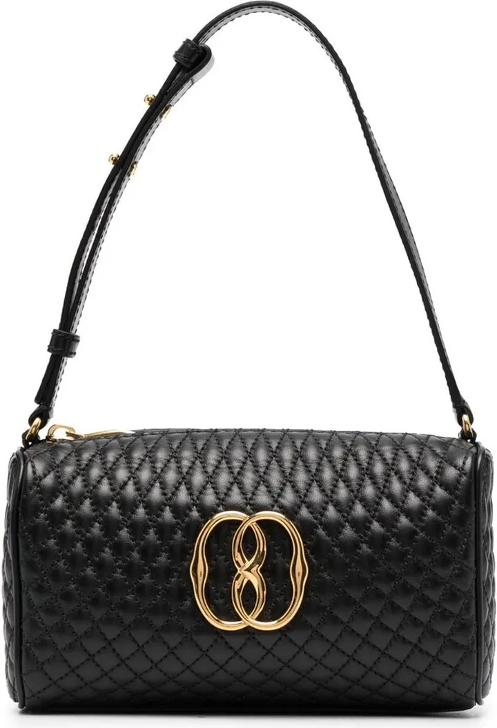 Logo-Plaque Leather Bag