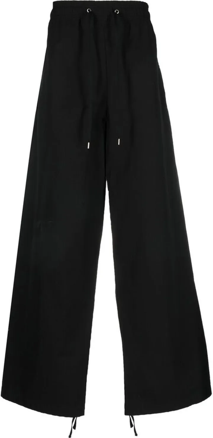 Logo-Patch Wide-Leg Trousers