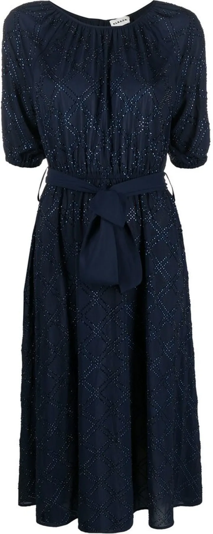 Petal crystal-embellished diamond dress