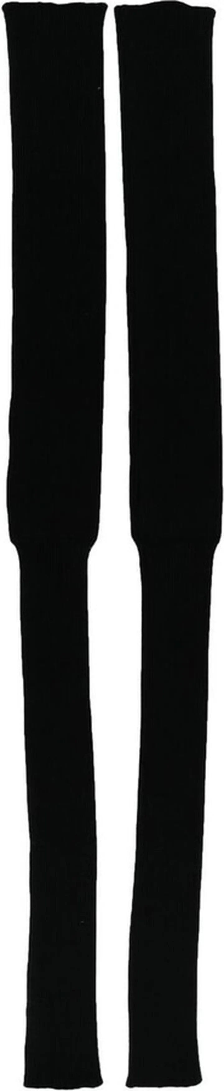 Long Fingerless Wool Gloves