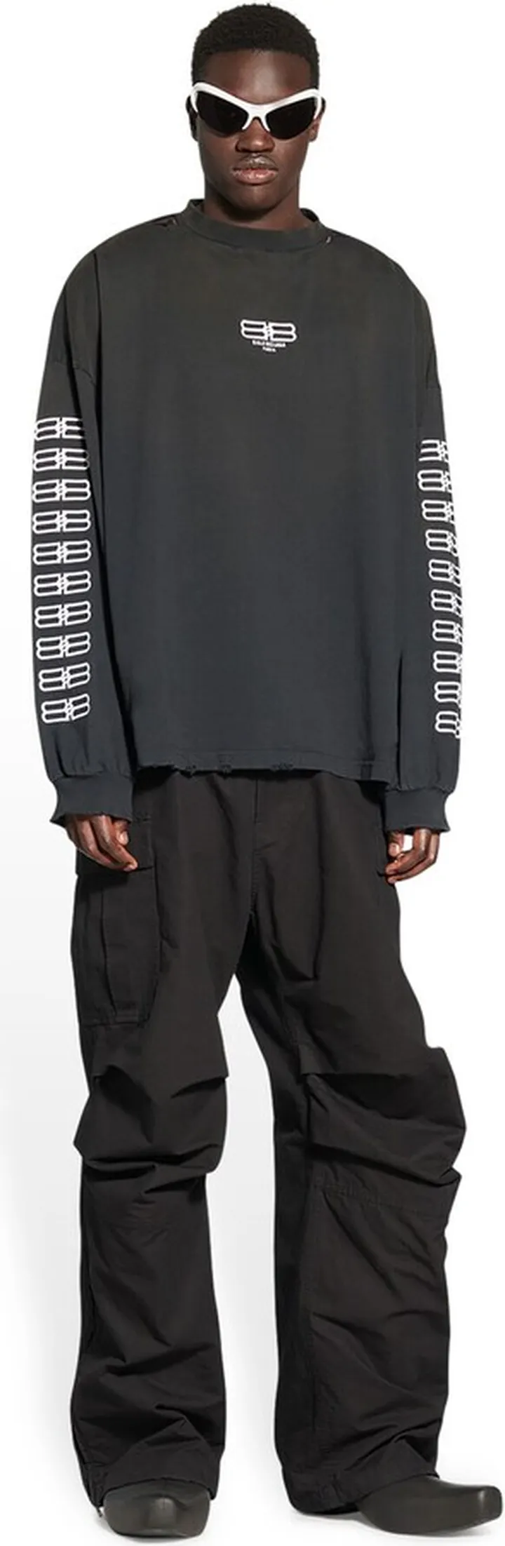 Bb Paris Icon Long Sleeve T-Shirt Oversized