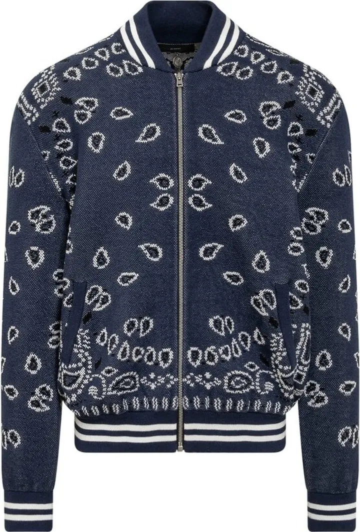 Alanui Bandana Printed Zipped Bomber Jacket