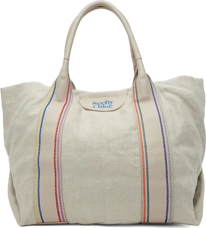 See by Chloé Beige Laetizia Tote