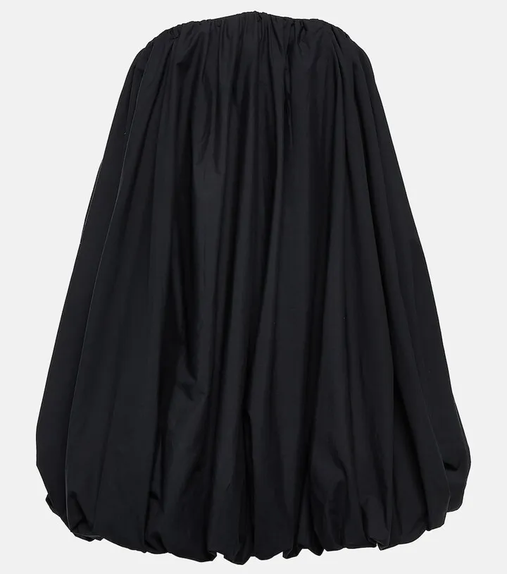 Polline strapless poplin minidress