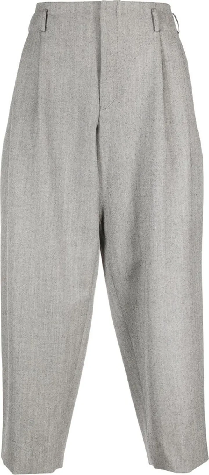 Straight-Leg Wool Trousers