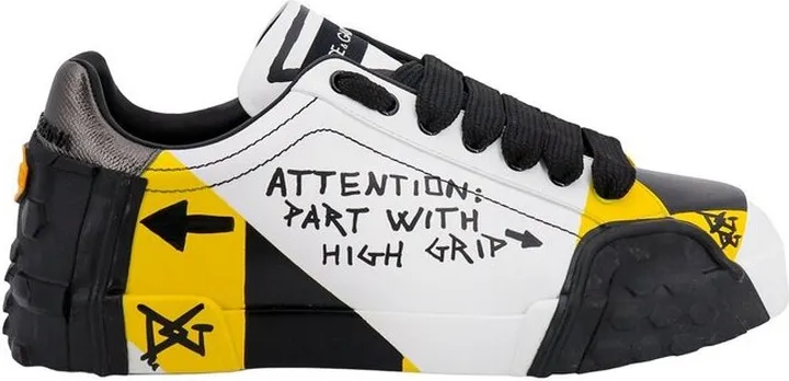 Dolce & Gabbana Portofino Slogan-Printed Low-Top Sneakers