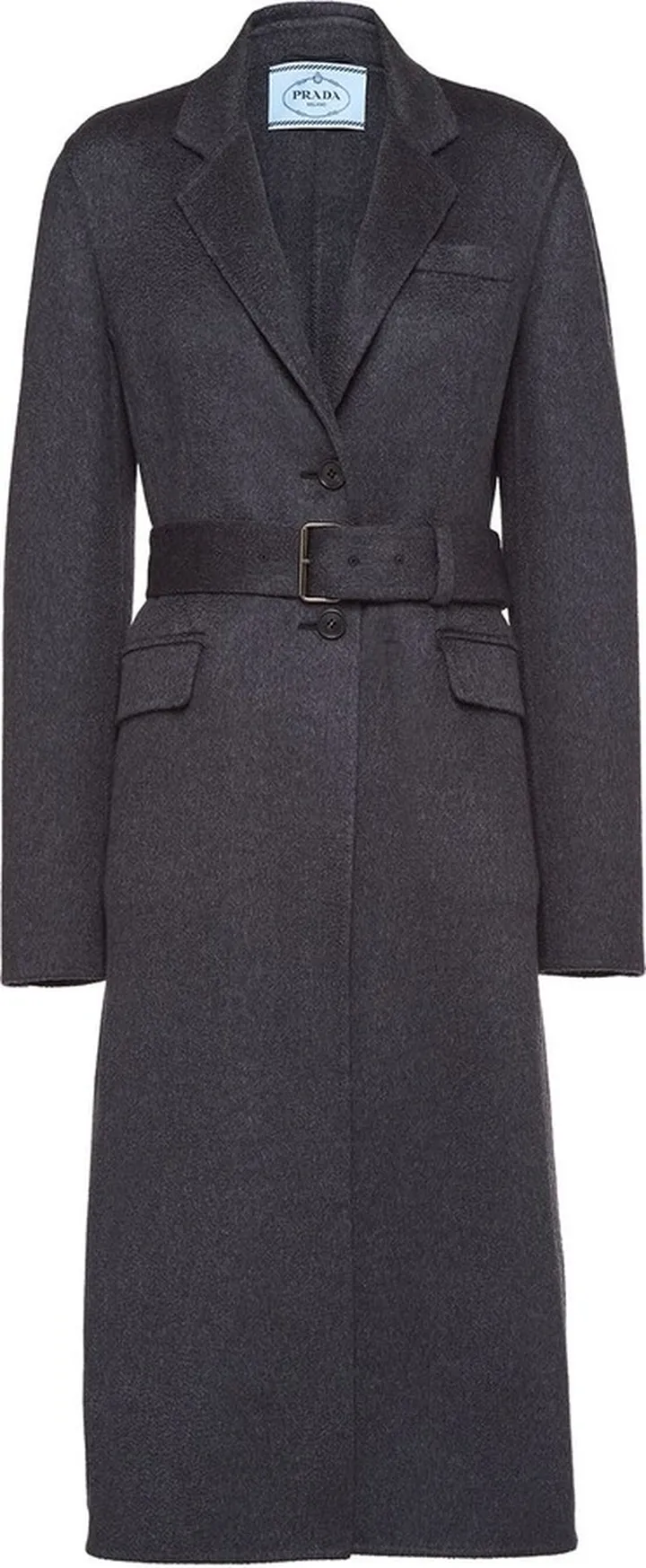 Single-Breasted Belted Coat