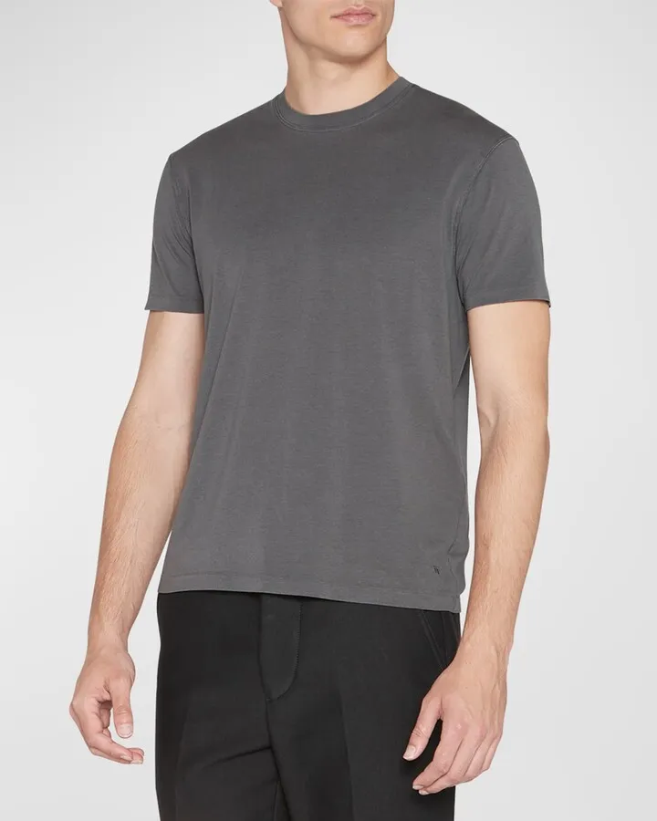 Men's Lyocell-Cotton Crewneck T-Shirt