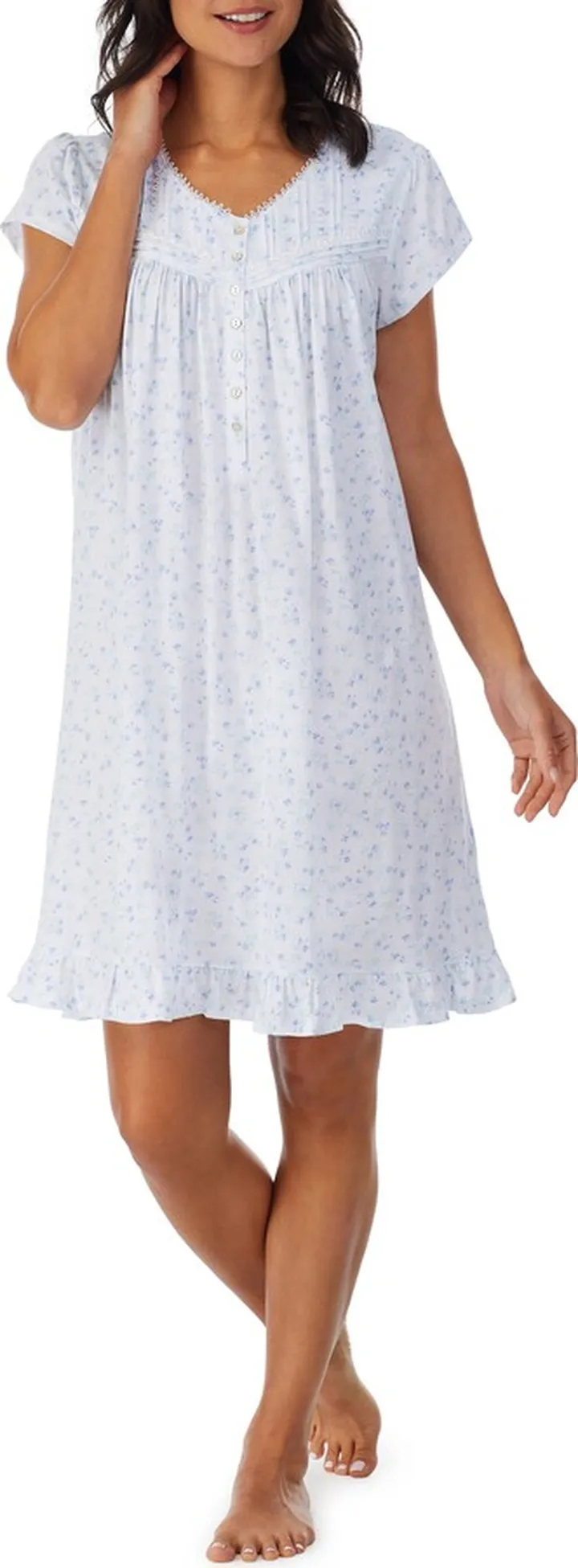 Cap Sleeve Cotton Nightgown