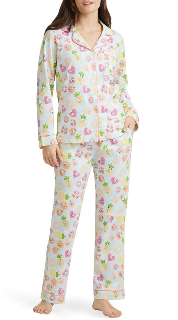 Long Sleeve Print Pajamas