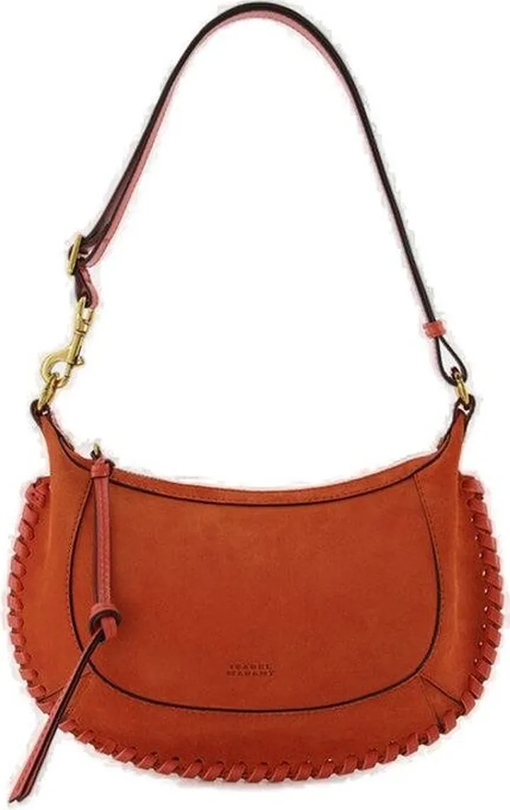 Isabel Marant Whipstitch Chain Trim Zipped Shoulder Bag