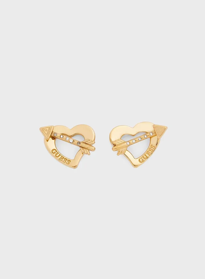 Heart & Arrow Stud Earrings