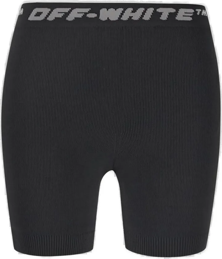 Off-White Logo Band Stretch Sports Shorts