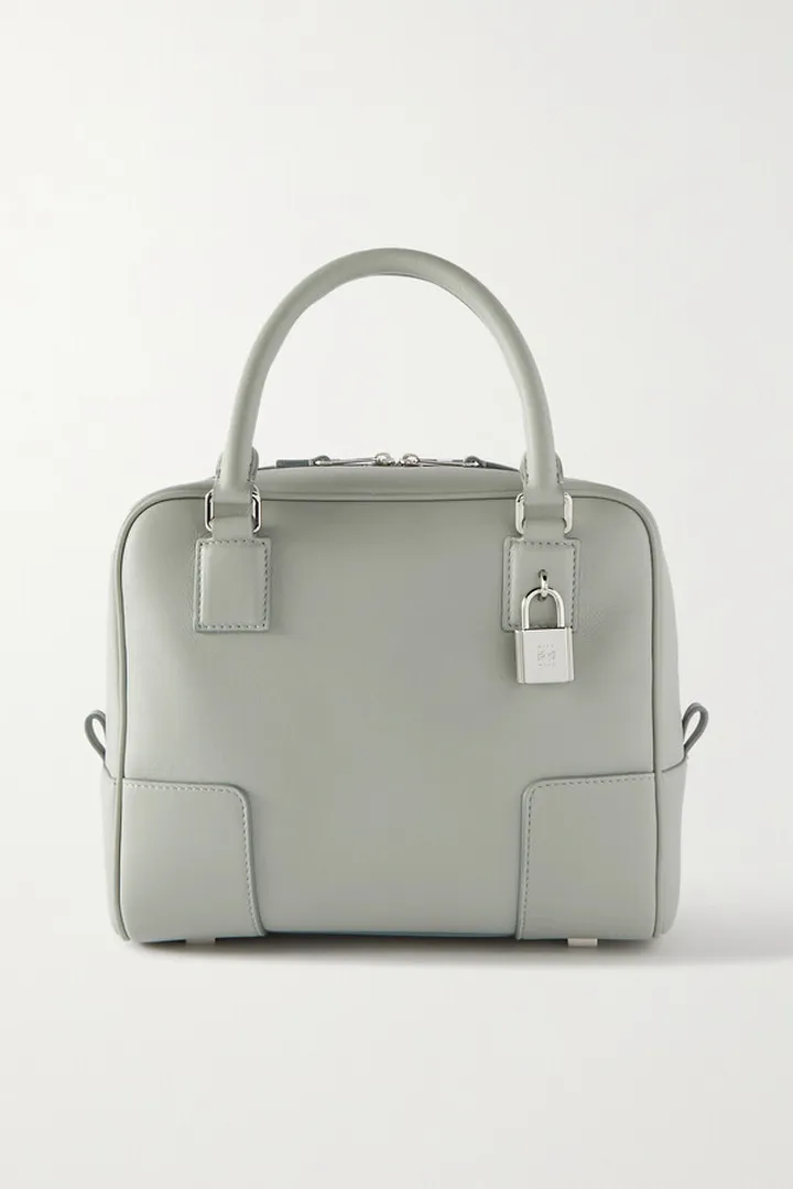 Loewe - Amazona 19 Small Leather Tote - Gray