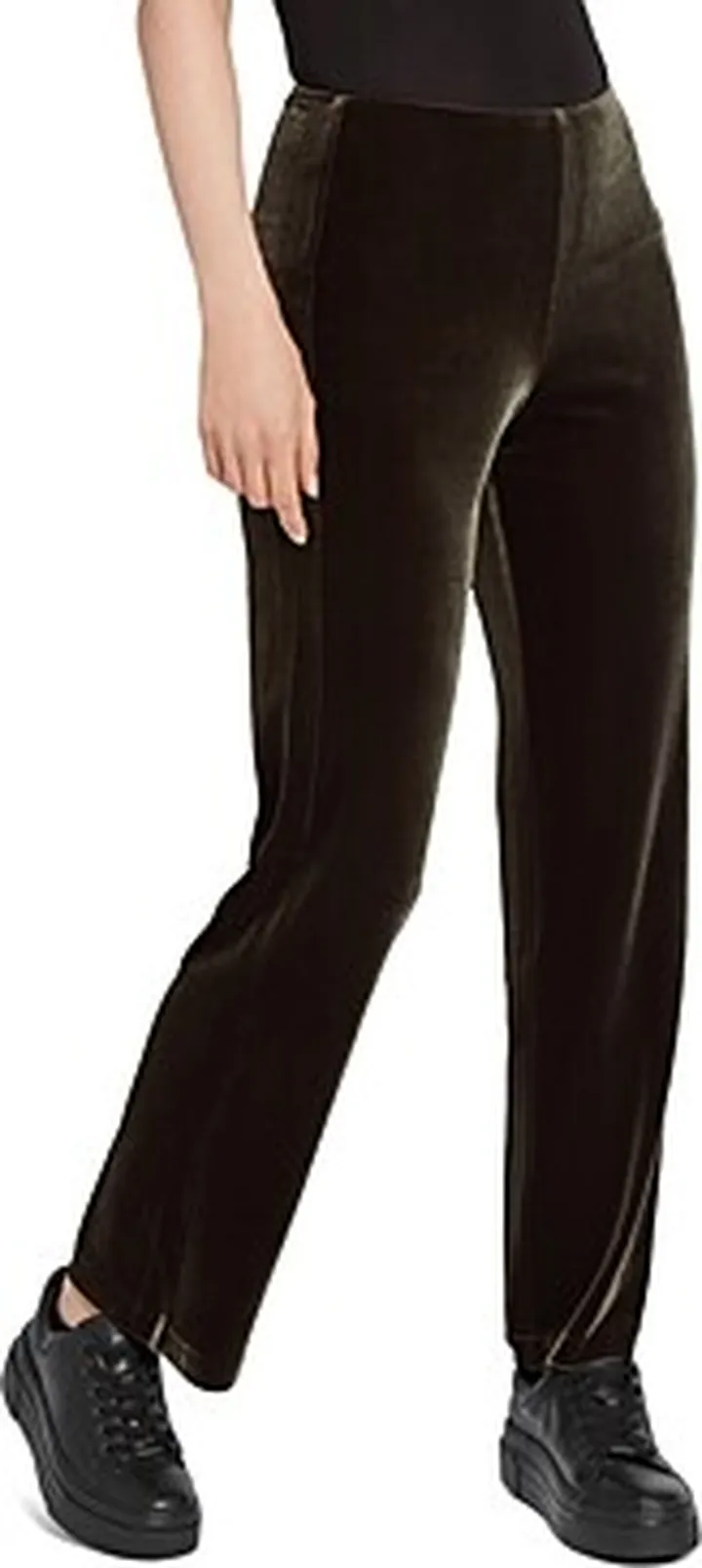 Lysse Velvet Straight-Leg Pants