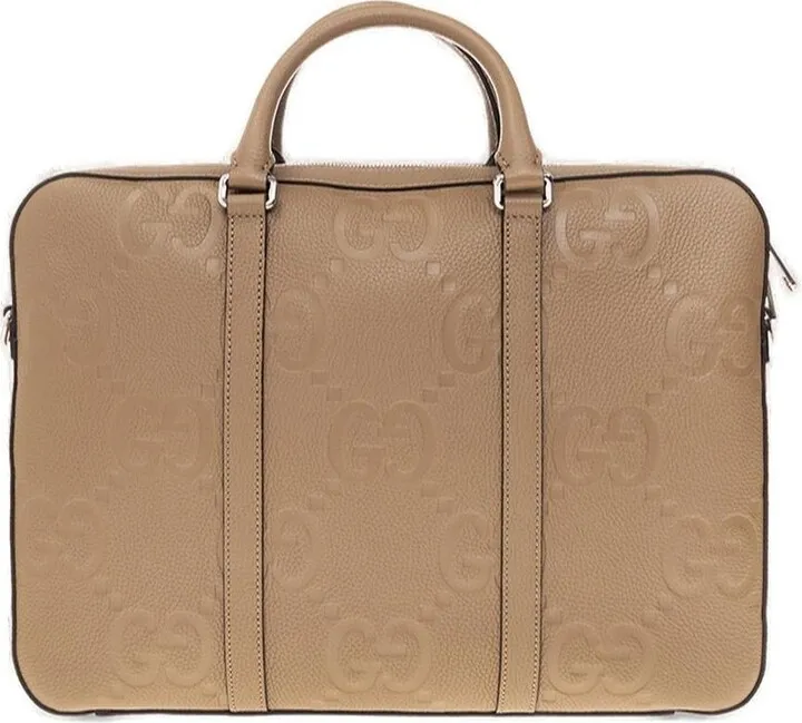 Gucci Monogrammed Leather Briefcase