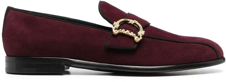 Baroque Logo-Plaque Loafers