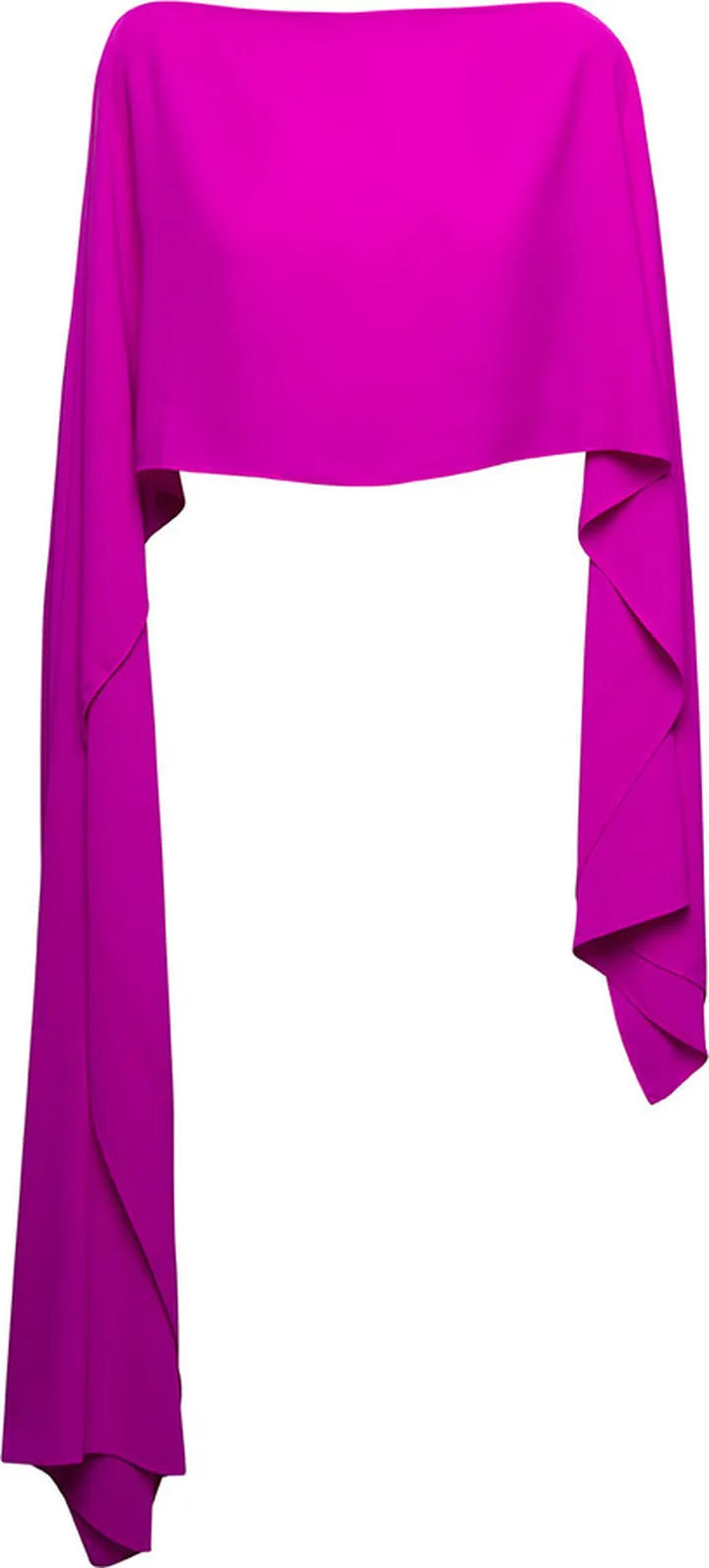 Fucsia Cape In Silk Woman