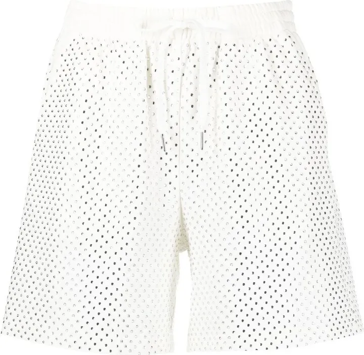 Rhinestone-Embellished Shorts