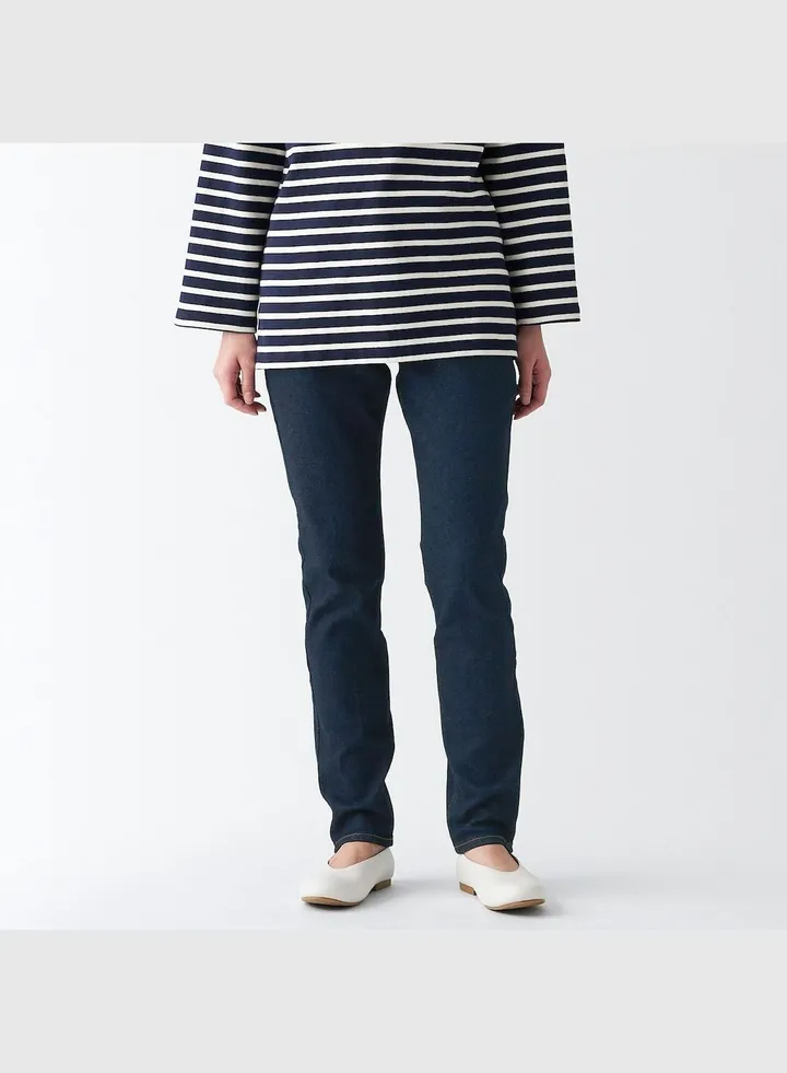Stretch Denim Slim Pants Inseam, L 75 cm