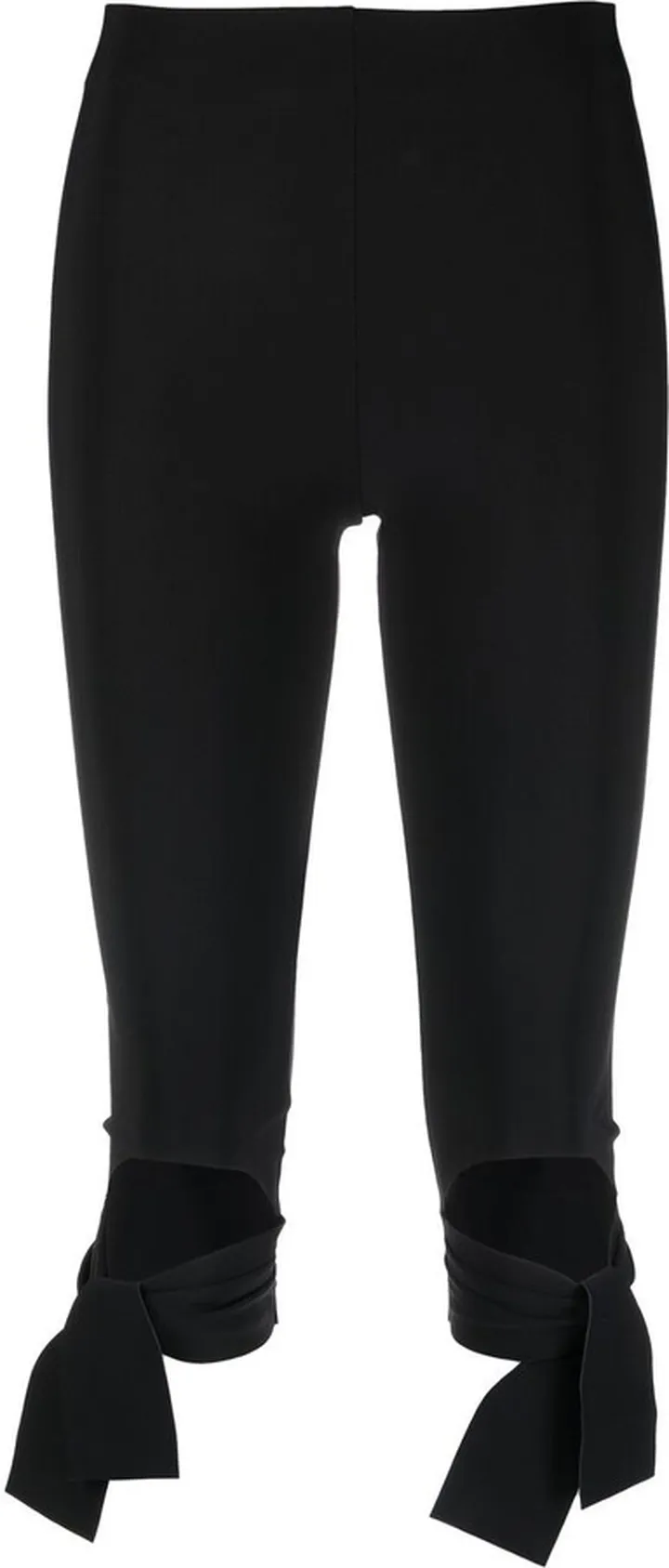 Knee-Tie Cropped Trousers