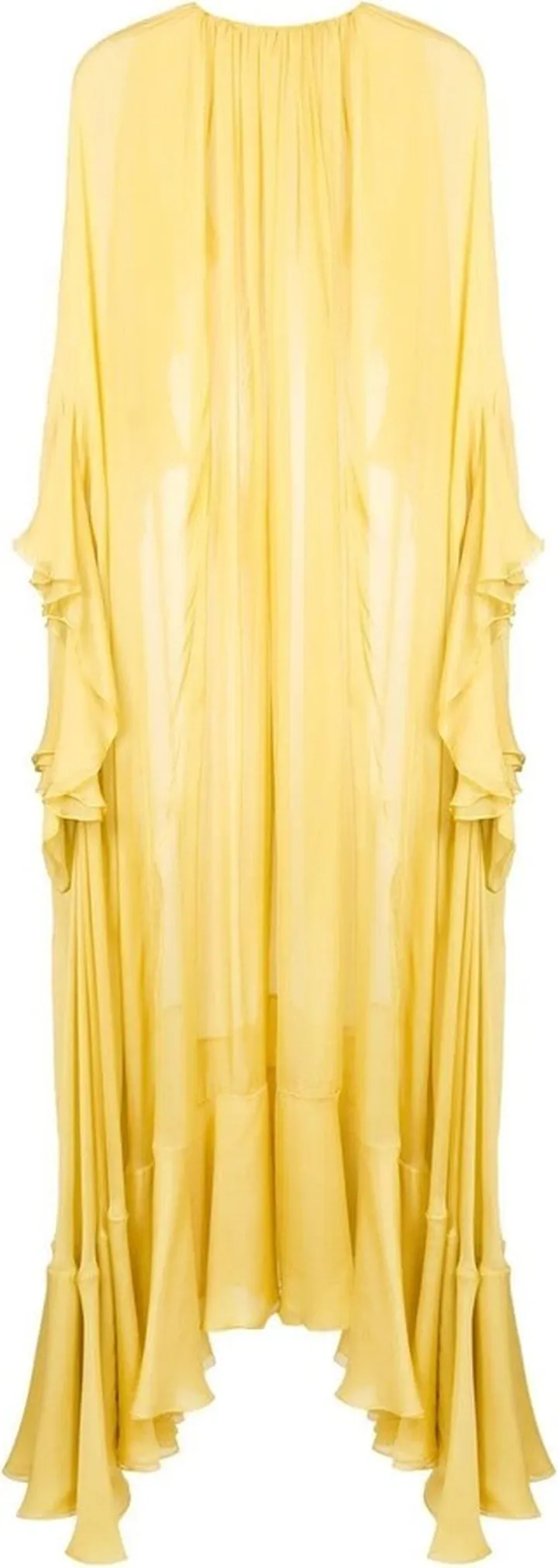 draped ruffle Cory dress