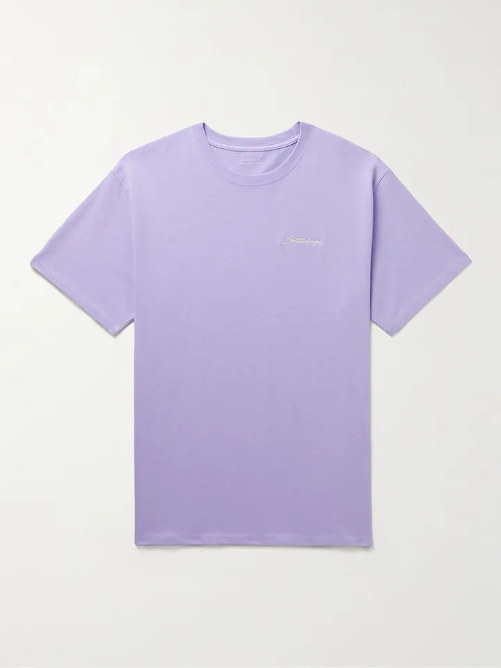 Logo-Embroiderd Cotton-Jersey T-Shirt