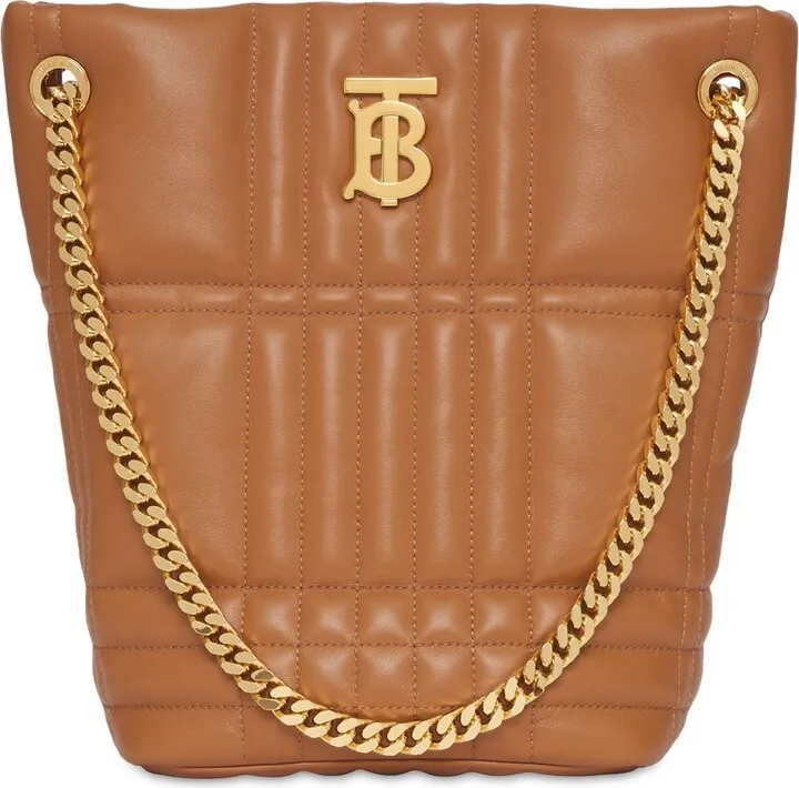 Small Lola quilted leather bucket bag