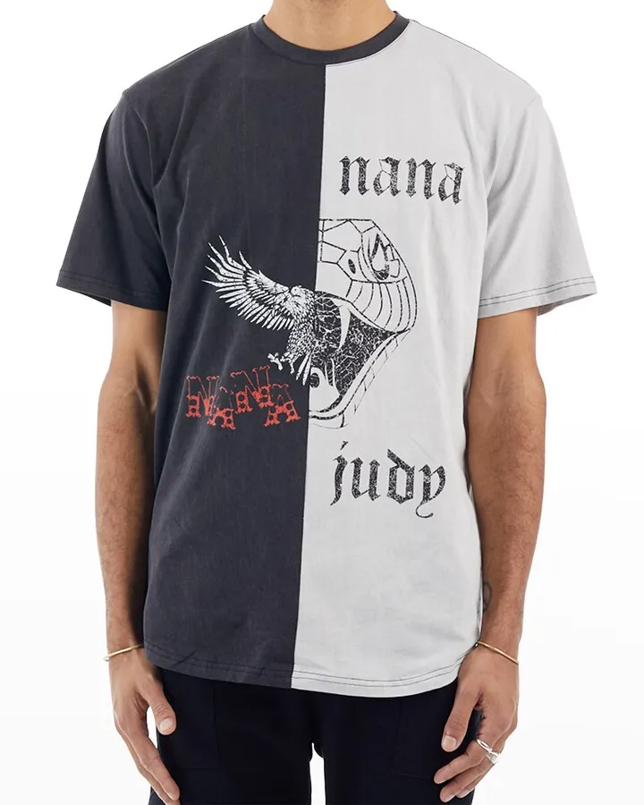 Men's The Cali Contrast Split Panel Graphic T-Shirt - BCI Cotton