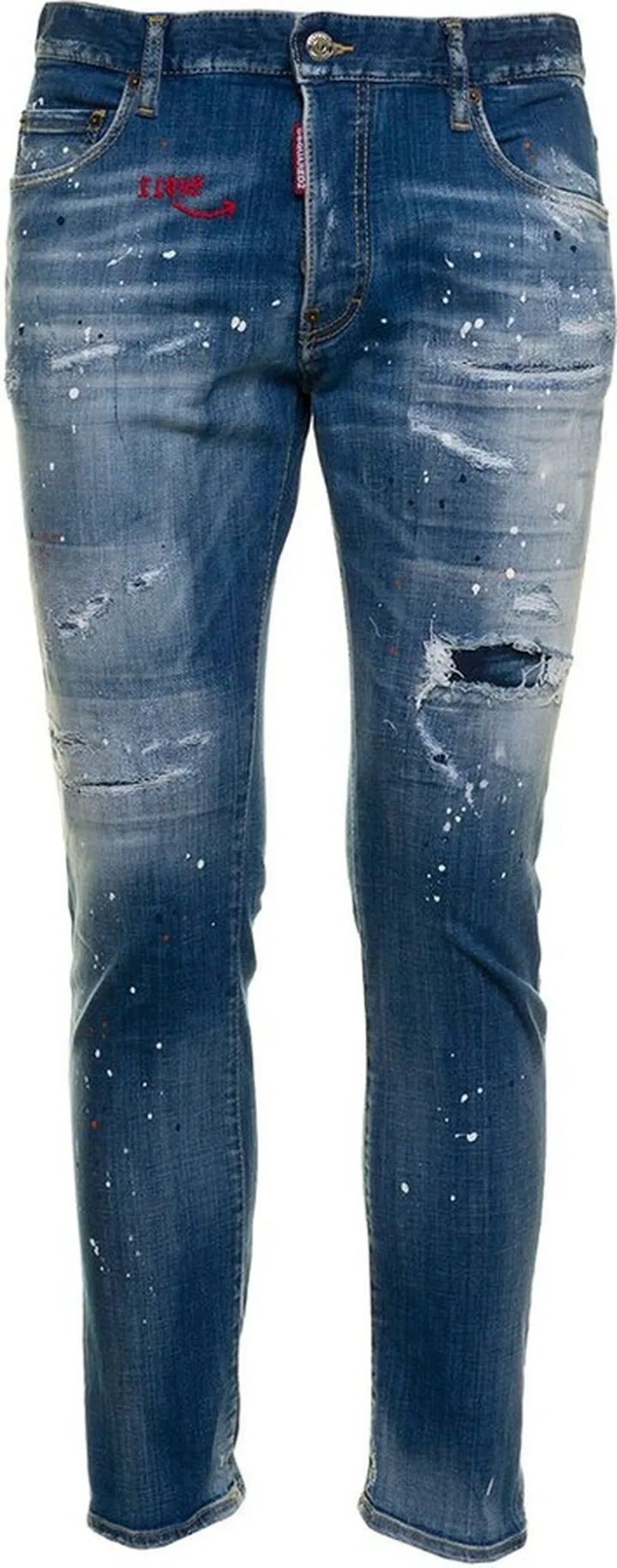 Dsquared2 Distressed Sknniy Cut Jeans