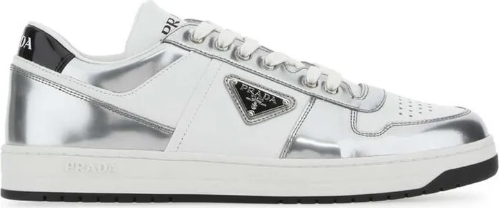 Prada District Logo Plaque Low-Top Sneakers