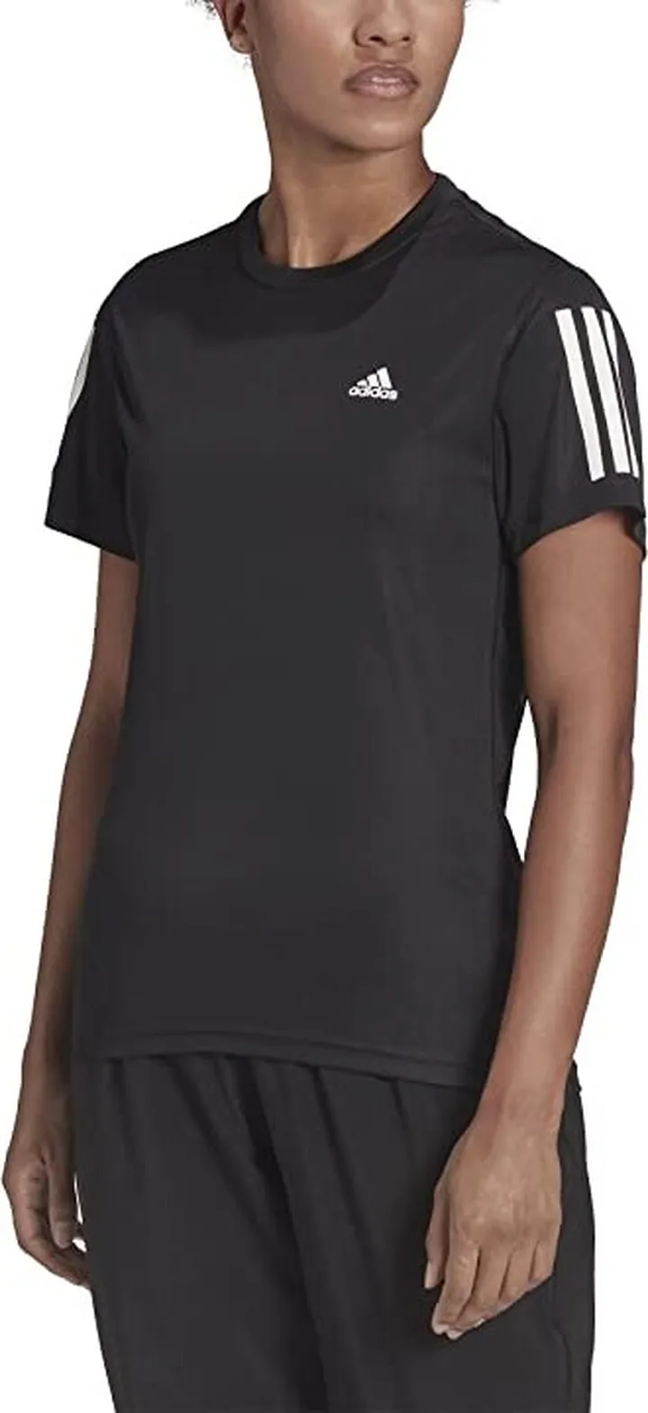 adidas Own The Run Tee (Black 3) Women's Clothing