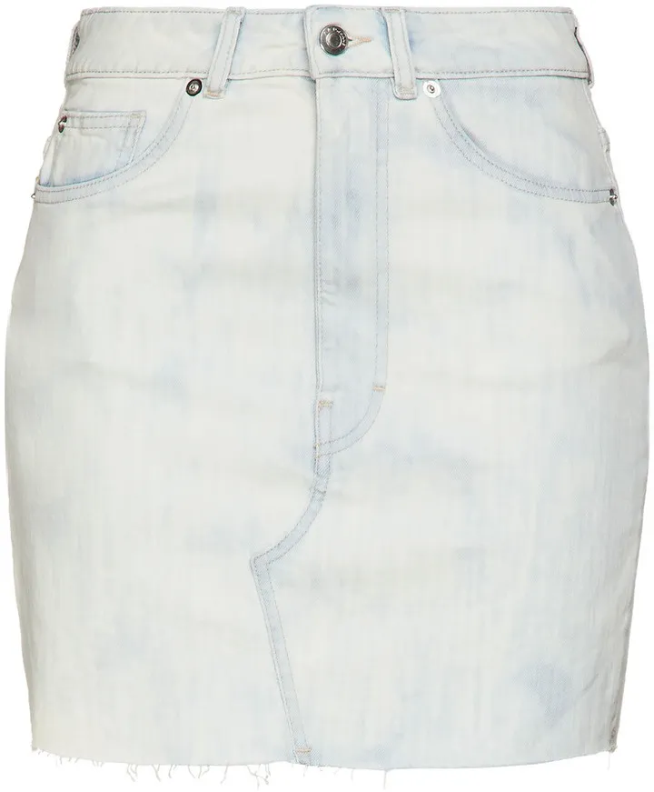 Rosier frayed denim mini skirt