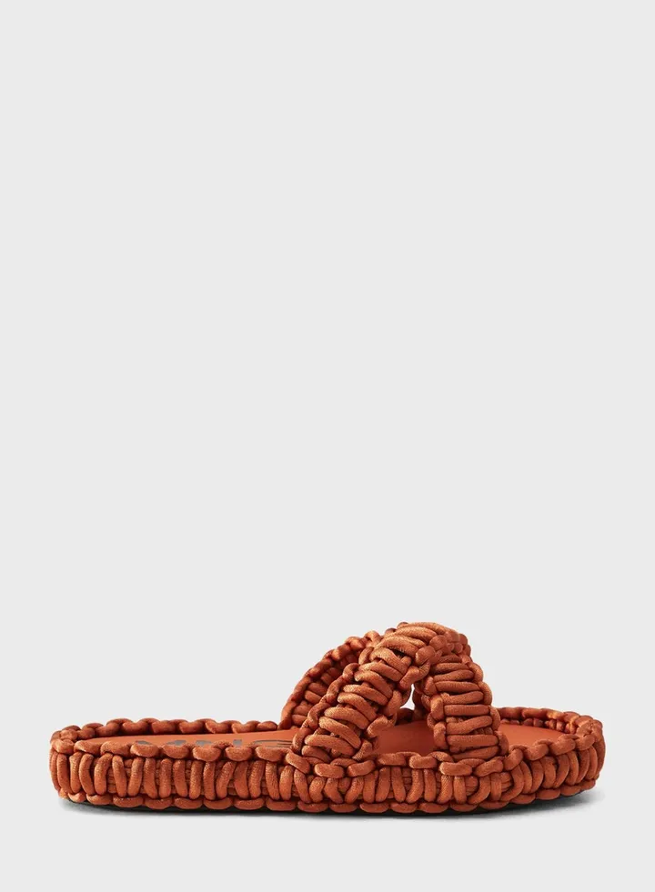 X Strap Flat Sandals