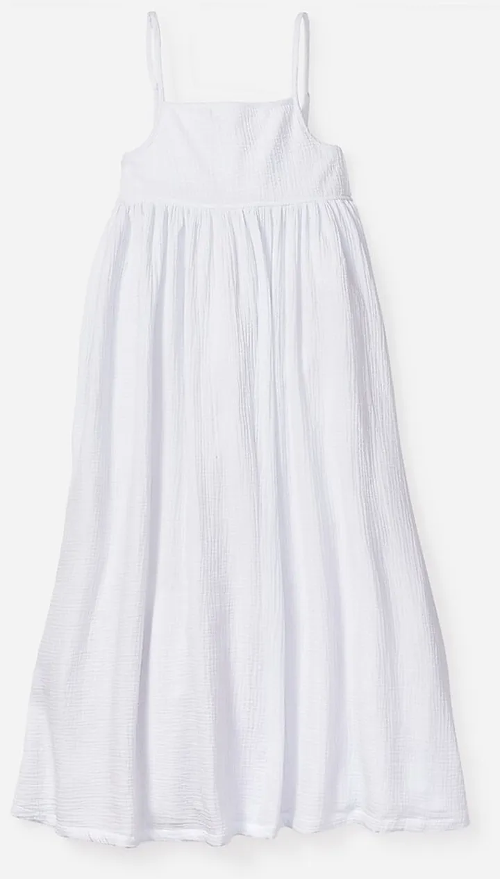 Petite Plume™ women's gauze serene nightdress in white