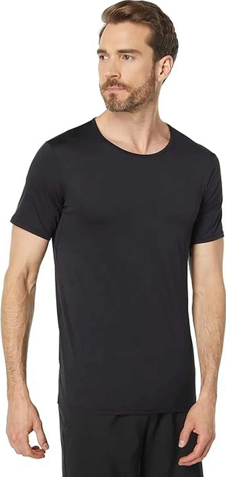 Jockey Travel Essentials Quick Dry Crew T-Shirt (Black) Men's Clothing