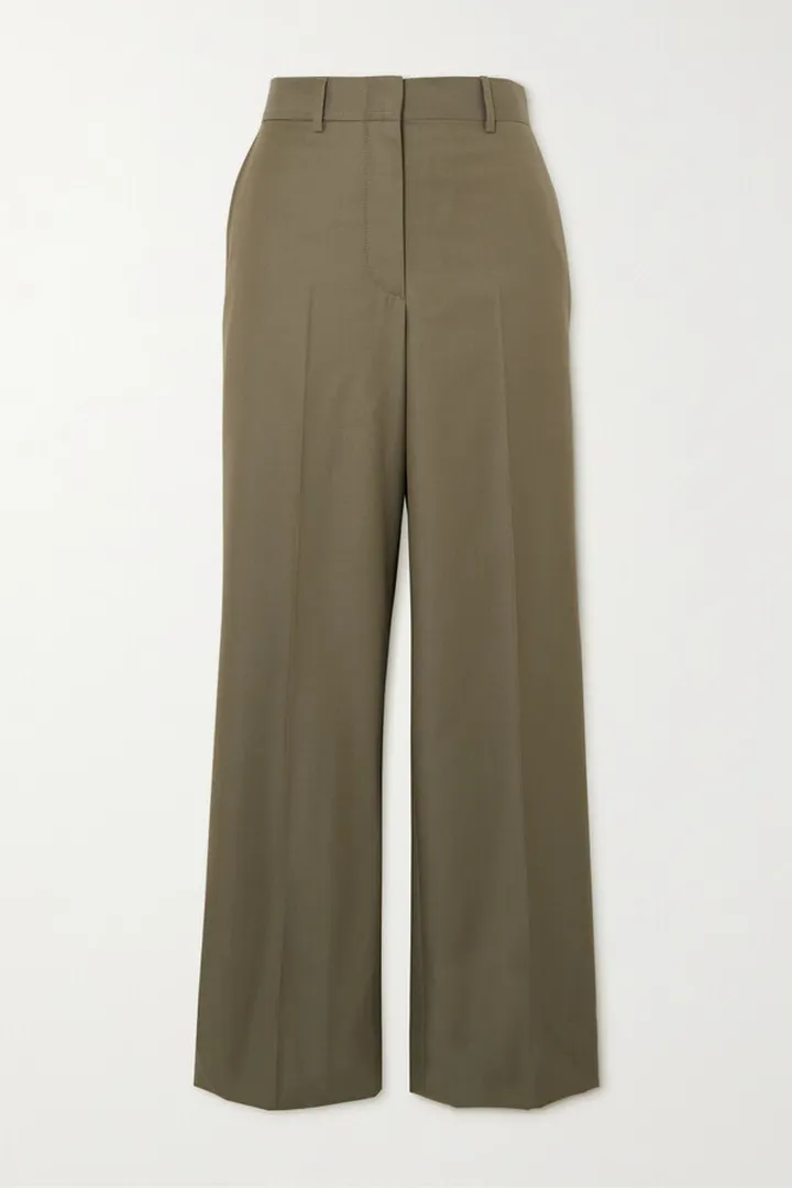 Brioni - Ribbed Wool Straight-leg Pants - Brown