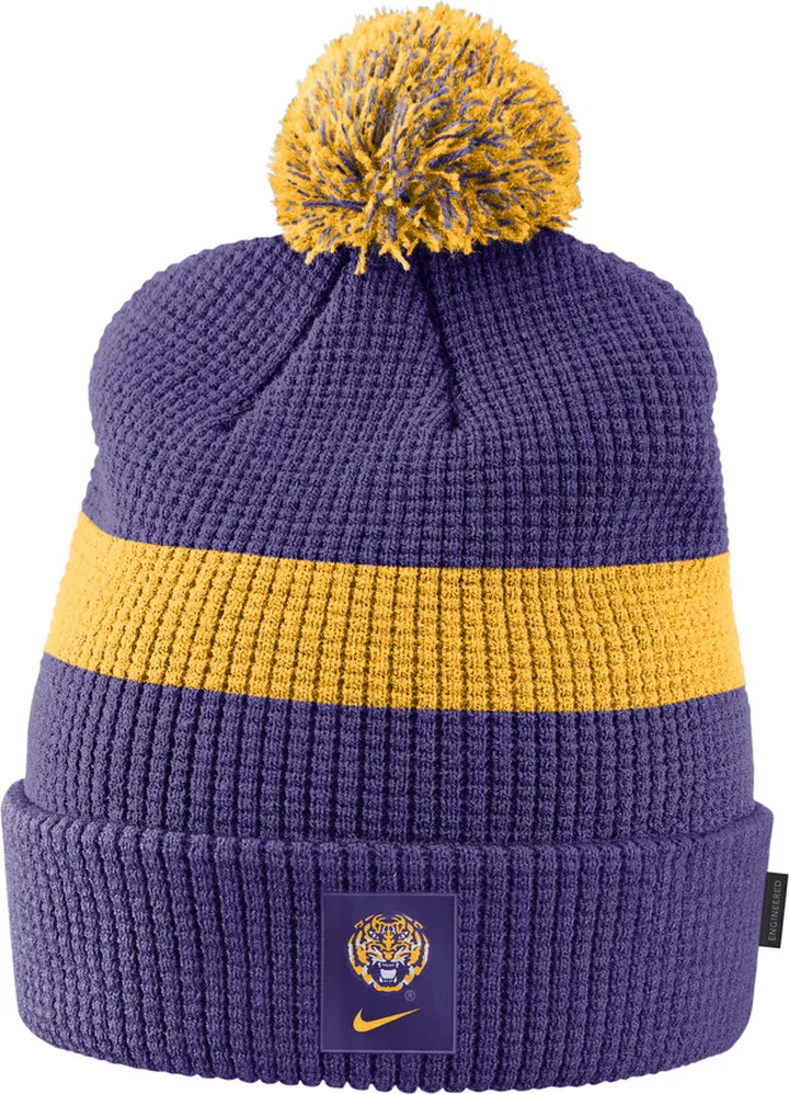 Nike Unisex College (LSU) Pom Beanie in Purple