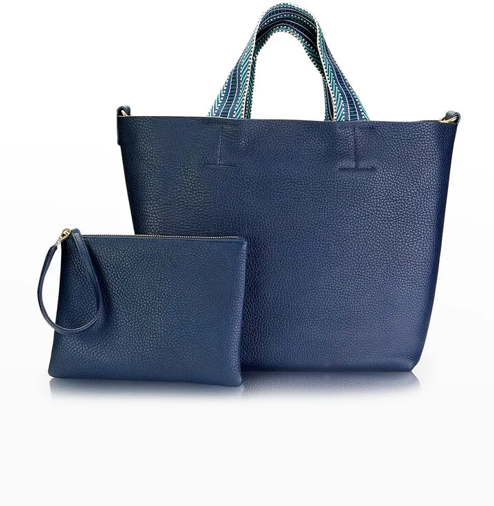Leigh Pebble Leather Tote Bag