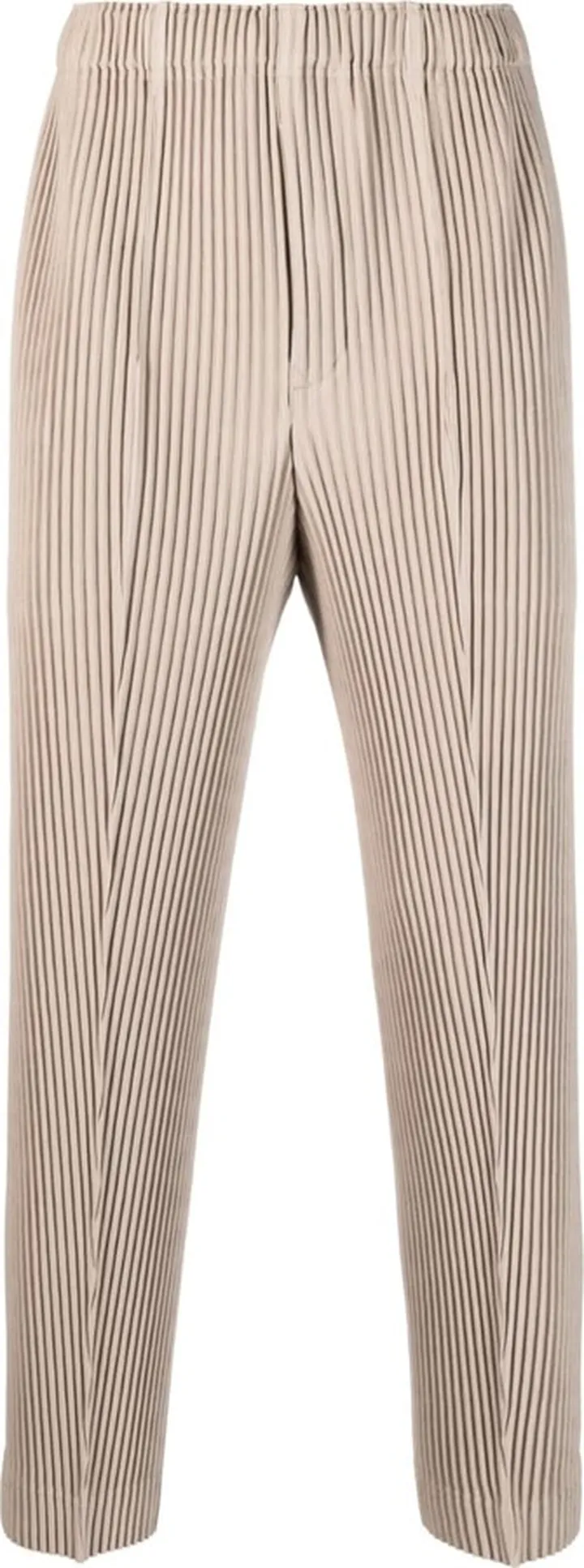 Plissé Straight-Leg Trousers