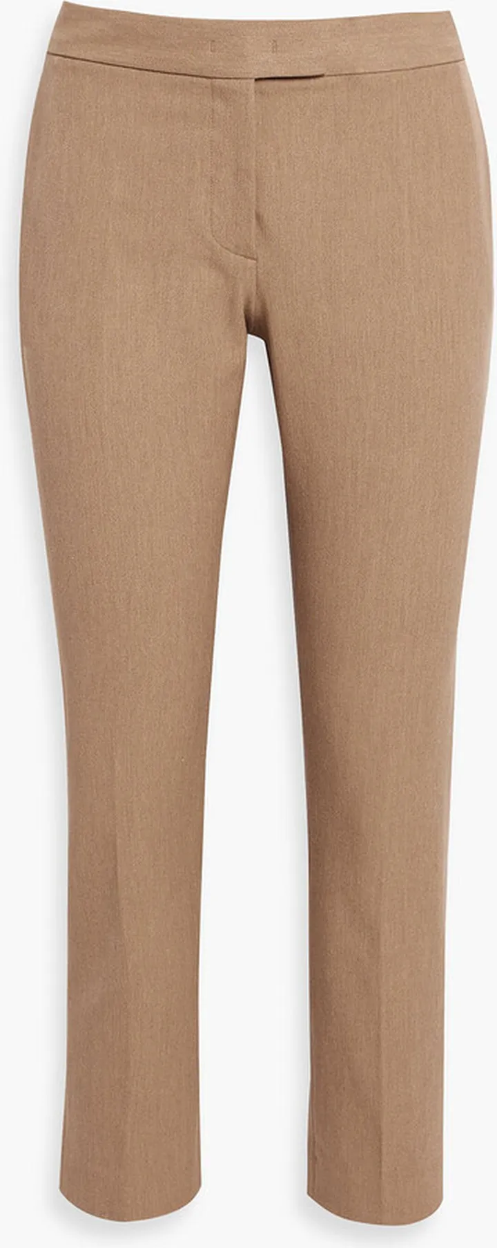 Queen cropped woven straight-leg pants