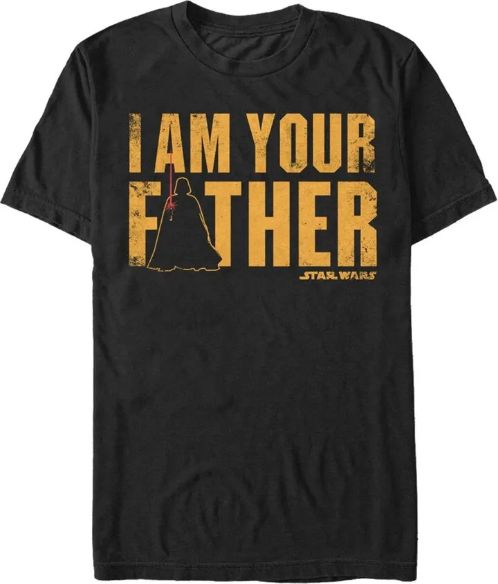 Men's Star Wars Father's Day Vader is Your Father T-Shirt - Black - X Large